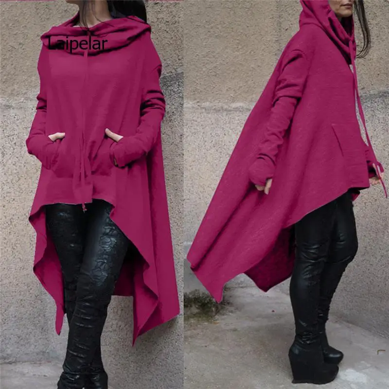 Women Long Dovetail Hoodie Solid Color Pocket Asymmetric Coats Loose Long Sleeve Casual Drawstring Pullover Hoodie
Women Long Dovetail Hoodie Solid Color Pocket Asymmetric Coats Loose Long Sleeve Casual Drawstring Pullover Hoodie