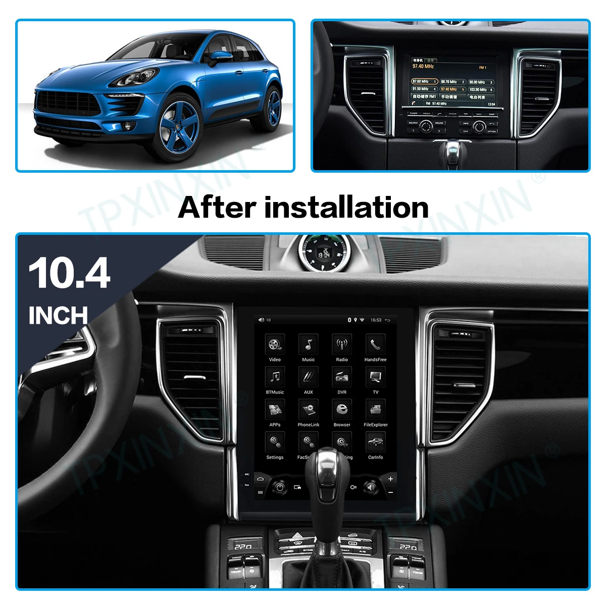 Автомагнитола для Porsche Macan 2011 - 2017 Android 11, автомобильное стерео радио с экраном, радио, проигрыватель Теслы, автомобильный GPS-навигатор, головное устройство
Автомагнитола для Porsche Macan 2011 - 2017 Android 11, автомобильное стерео радио с экраном, радио, проигрыватель Теслы, автомобильный GPS-навигатор, головное устройство