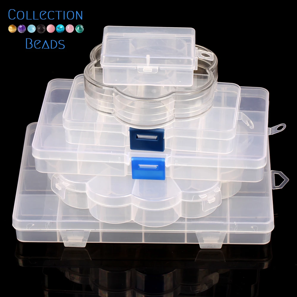 Transparent Plastic Compartment Adjustable Grids Box Jewelry Earring Beads Storage Box Holder Case Display Organizer Container
Transparent Plastic Compartment Adjustable Grids Box Jewelry Earring Beads Storage Box Holder Case Display Organizer Container