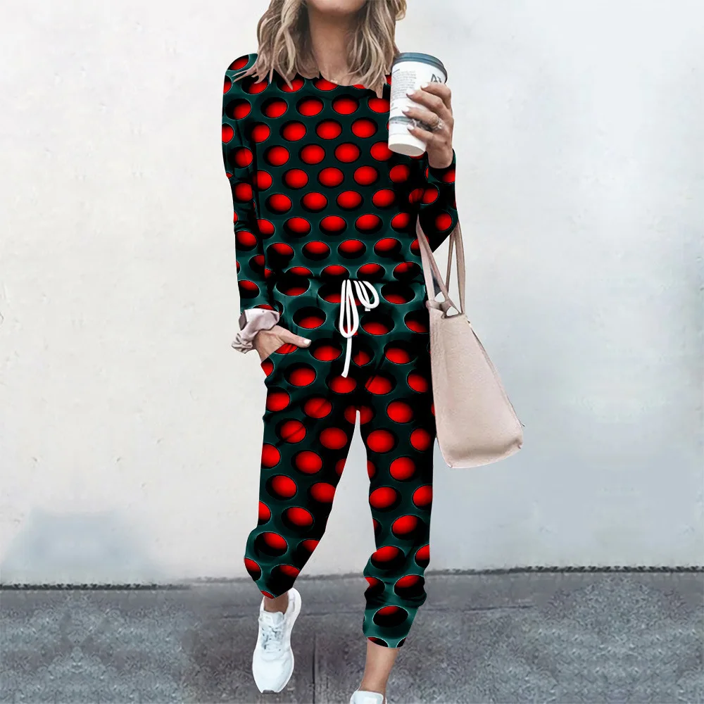 Women 2 Piece Sets 3D Print Female Tops And Elastic Waist Pants Casual Streetwear Tracksuit Pullovers Cloting Long Sleeve
Women 2 Piece Sets 3D Print Female Tops And Elastic Waist Pants Casual Streetwear Tracksuit Pullovers Cloting Long Sleeve