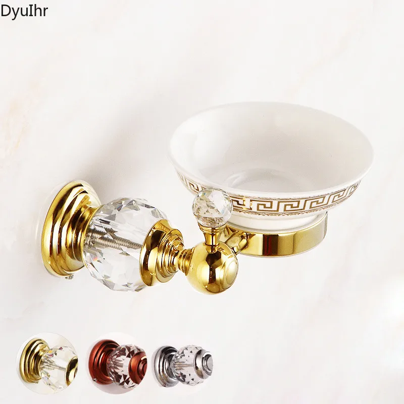 DyuIhr all-bronze gold wall-mounted luxury crystal soap dish soap net jade blue and white porcelain bathroom accessories
DyuIhr all-bronze gold wall-mounted luxury crystal soap dish soap net jade blue and white porcelain bathroom accessories