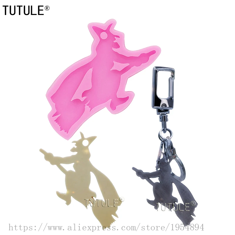 Gadgets,Witch riding a broom silicone mold,Witch keychain Necklace mold,Halloween mold-Fondant Polymer chocolate cake Clay Molds
Gadgets,Witch riding a broom silicone mold,Witch keychain Necklace mold,Halloween mold-Fondant Polymer chocolate cake Clay Molds
