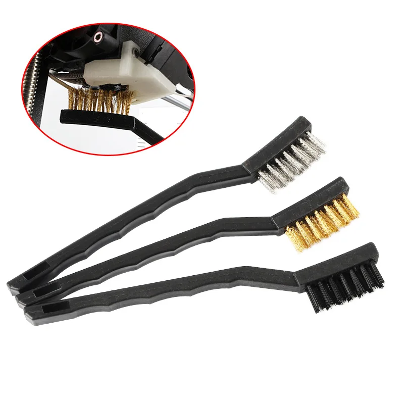 3pcs Steel nylon Wire Toothbrush Copper Brush Handle nozzle cleaning Hotbed cleaner upgrade for CR-10 Ender-3 3D printer nozzles
3pcs Steel nylon Wire Toothbrush Copper Brush Handle nozzle cleaning Hotbed cleaner upgrade for CR-10 Ender-3 3D printer nozzles