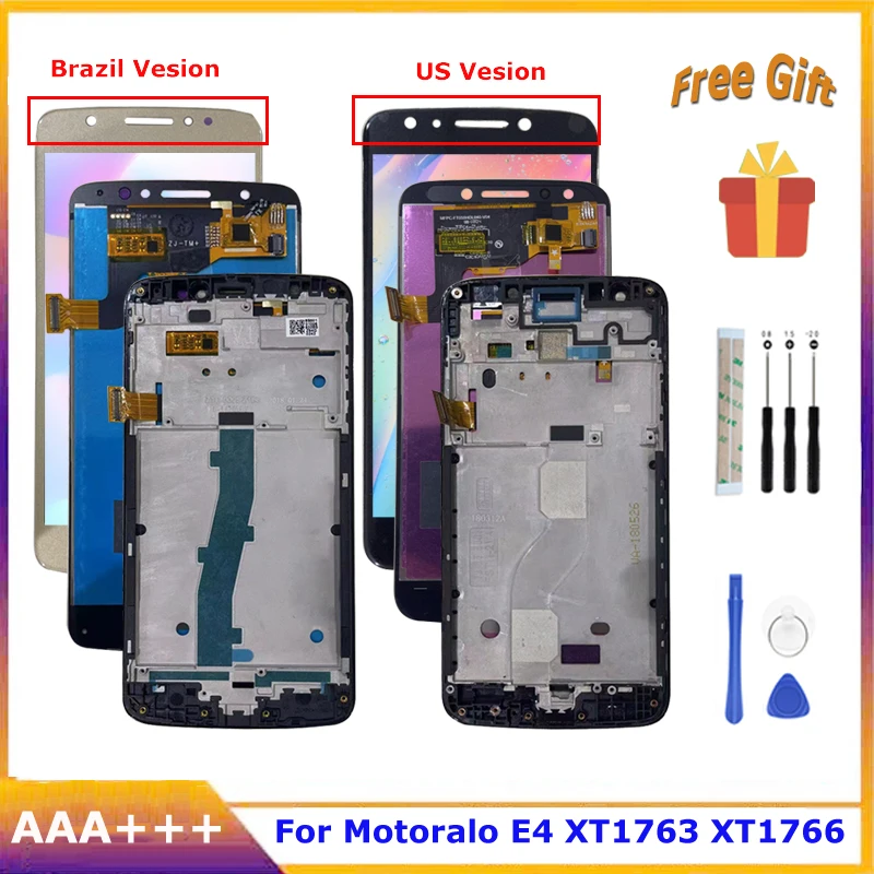 ЖК-дисплей 5,0 дюйма для Motorola E4 XT1762, ЖК-дисплей для Moto E4, стеклянный сенсорный экран, дигитайзер с рамкой в сборе XT1763, запасные части
ЖК-дисплей 5,0 дюйма для Motorola E4 XT1762, ЖК-дисплей для Moto E4, стеклянный сенсорный экран, дигитайзер с рамкой в сборе XT1763, запасные части