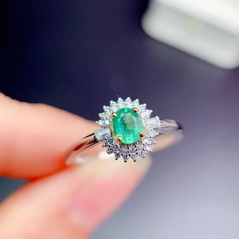 925 Sterling Silver Real Natural Emerald Rings Classic Fine Jewelry New Wedding Wholesale Gift 4*5mm
925 Sterling Silver Real Natural Emerald Rings Classic Fine Jewelry New Wedding Wholesale Gift 4*5mm