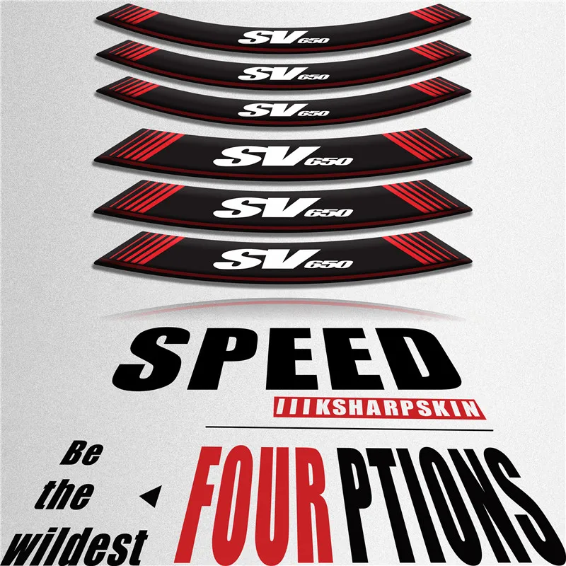 New personality motorcycle sticker tire decal reflective decorative wheel film suitable for suzuki SV650
New personality motorcycle sticker tire decal reflective decorative wheel film suitable for suzuki SV650