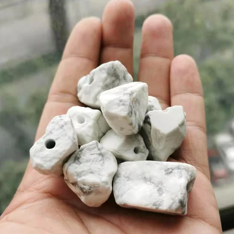 1 Piece Natural Howlite Stone White Turquois stone space beads Fashion jewelry Accessories Necklace pendant
1 Piece Natural Howlite Stone White Turquois stone space beads Fashion jewelry Accessories Necklace pendant