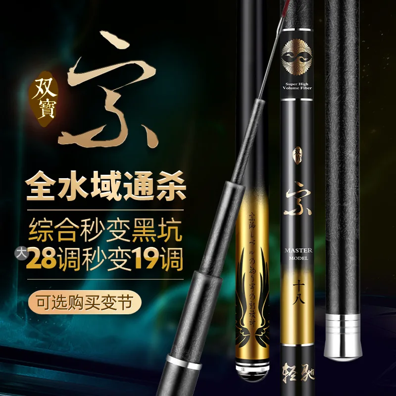 Carbon Fishing Rod 28 Tone Taiwan Fishing Rod Carp rod 3.6-6.3 meter Super light and hard fishing pole
Carbon Fishing Rod 28 Tone Taiwan Fishing Rod Carp rod 3.6-6.3 meter Super light and hard fishing pole