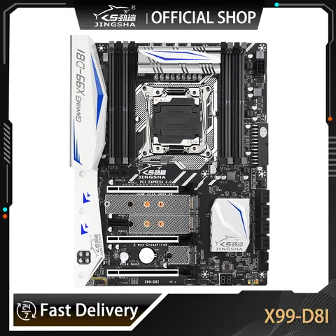 JINGSHA New X99 D8I Motherboard X99 Chip Support E5 V3V4 LGA 2011-3 ​Processor With WIFI + Bluetoth NGFF M.2 High-end Game Boar