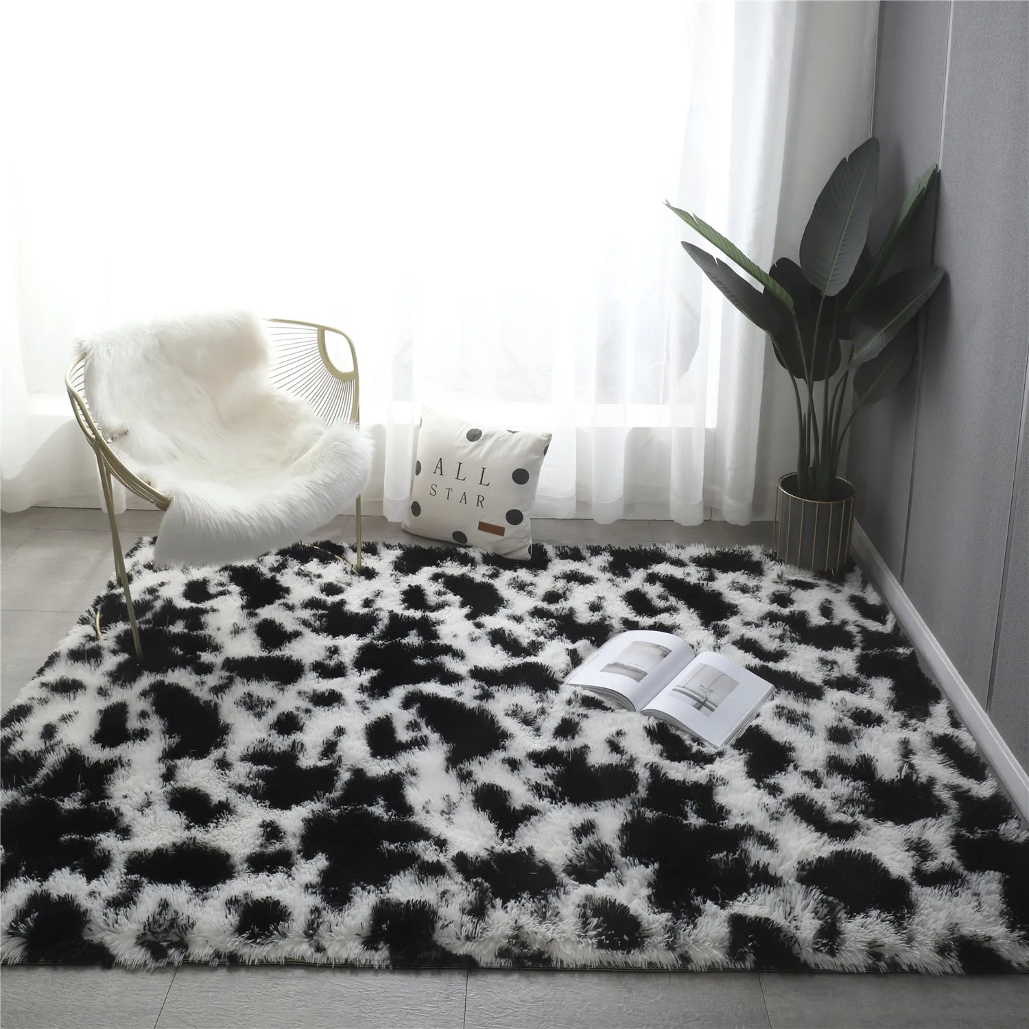 Soft Shag Area Rug Modern Indoor Fluffy Carpet Ultra Comfy Abstract Shaggy Fur Living Room Carpet Bedroom Nursery Rug for Girls
Soft Shag Area Rug Modern Indoor Fluffy Carpet Ultra Comfy Abstract Shaggy Fur Living Room Carpet Bedroom Nursery Rug for Girls
