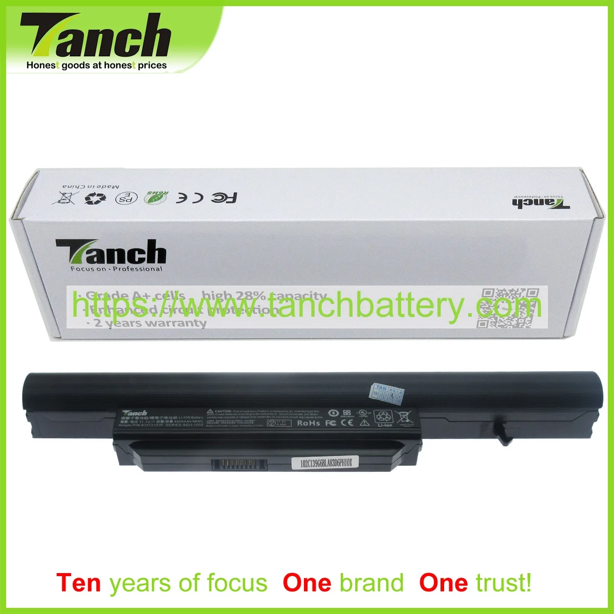 Tanch Laptop Battery for HASEE CQB913 CQB916 CQB917 3UR18650-2-T0681 916T2134F SQU-1003 921600003 916Q2134F 11.1V 6cell
Tanch Laptop Battery for HASEE CQB913 CQB916 CQB917 3UR18650-2-T0681 916T2134F SQU-1003 921600003 916Q2134F 11.1V 6cell