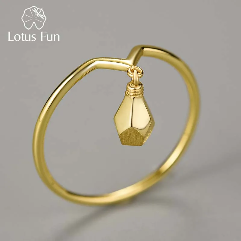 Lotus Fun Real 925 Sterling Silver Handmade Fine Jewelry 18K Gold Minimalist Style Creative Design Light Bulb Rings For Women
Lotus Fun Real 925 Sterling Silver Handmade Fine Jewelry 18K Gold Minimalist Style Creative Design Light Bulb Rings For Women