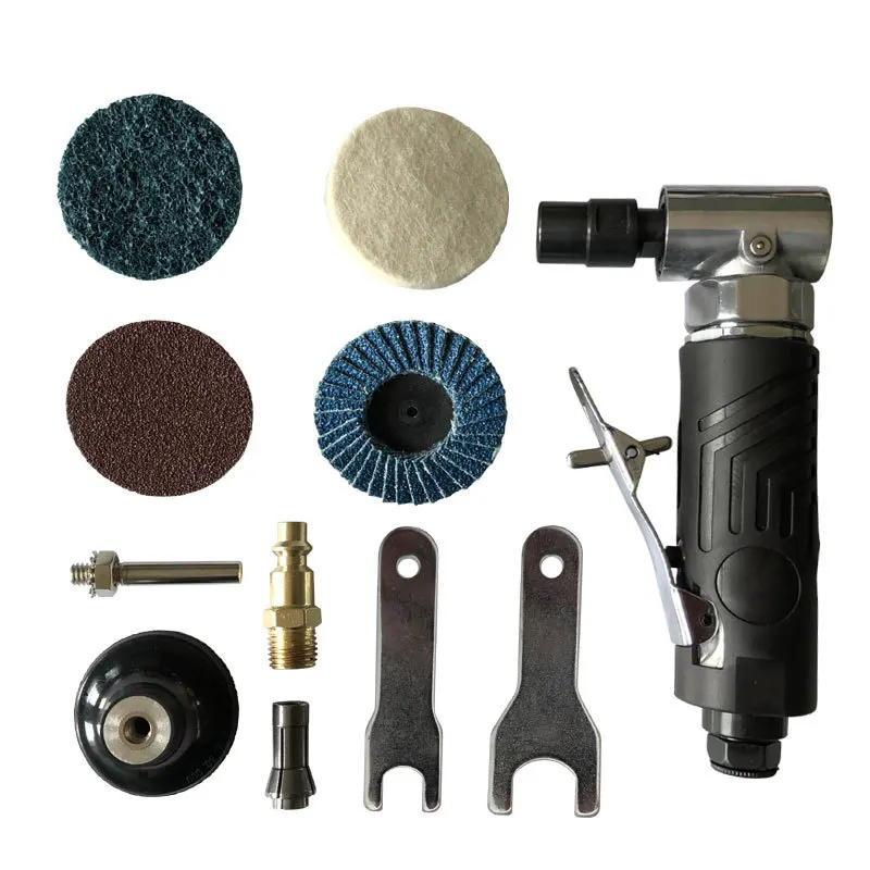 Pneumatic 90 Degree Bend Angle Grinder, Engraving Grinder, Wind Grinder, Descaling Machine, Protective Cover Set 1/4 Chuck
Pneumatic 90 Degree Bend Angle Grinder, Engraving Grinder, Wind Grinder, Descaling Machine, Protective Cover Set 1/4 Chuck