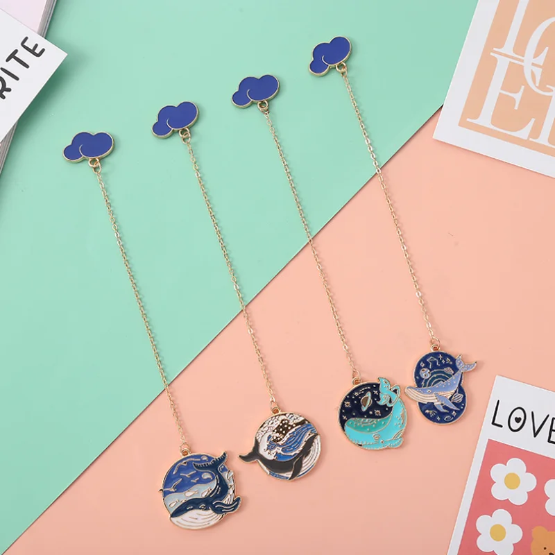 4pc Kawaii Blue Cloud Blue Whale Bookmarks Creative Metal Hollow Art Exquisite Book Mark Page Folder Student Supplies Stationery
4pc Kawaii Blue Cloud Blue Whale Bookmarks Creative Metal Hollow Art Exquisite Book Mark Page Folder Student Supplies Stationery