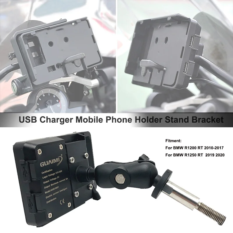 USB Charger Mobile Phone Holder 4.0 to 6.3 inches GPS Navigation Bracket For BMW R1200RT R1200 RT 2010-2017 R1250RT 1250RT 2019
USB Charger Mobile Phone Holder 4.0 to 6.3 inches GPS Navigation Bracket For BMW R1200RT R1200 RT 2010-2017 R1250RT 1250RT 2019