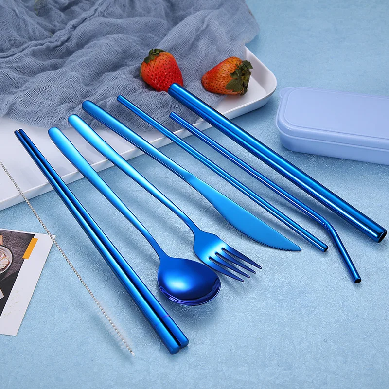 9PCS Multi-Colors Tableware Variety Set Dinnerware Kit Fork Knife Stainless Steel Silverware Boxed Portable Home Tableware Set
9PCS Multi-Colors Tableware Variety Set Dinnerware Kit Fork Knife Stainless Steel Silverware Boxed Portable Home Tableware Set