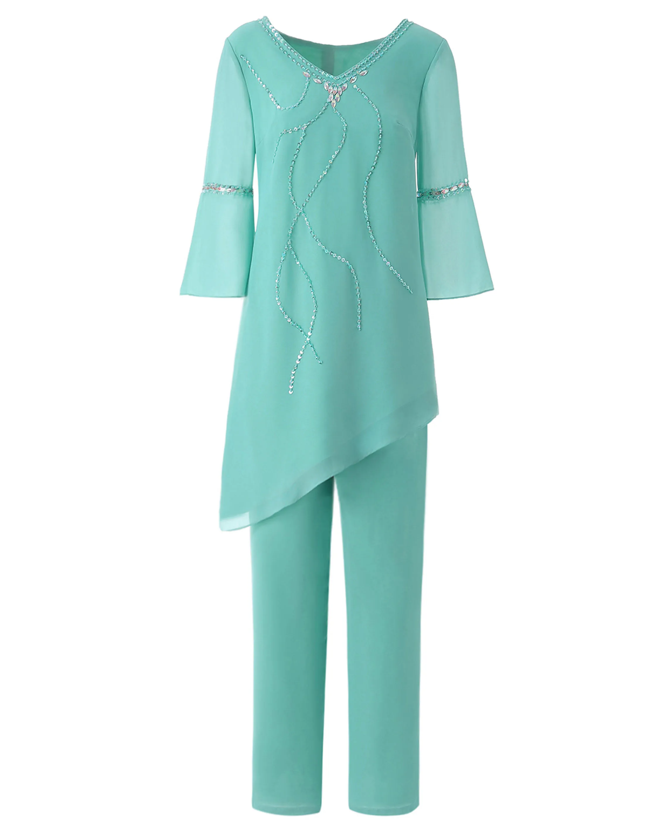 SOLOVEDRESS Crystals Beading Sequin 2 Two Pieces High-Low Mother Of the Bride Dress Pants Suit For Wedding Party Groom SL-M20
SOLOVEDRESS Crystals Beading Sequin 2 Two Pieces High-Low Mother Of the Bride Dress Pants Suit For Wedding Party Groom SL-M20