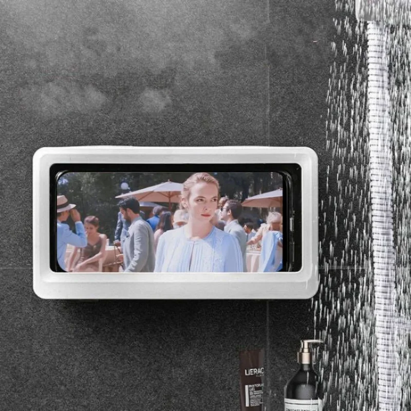 Waterproof ABS Mobile Phone Holder Flexible Anti Fog Bathroom Toilet Wall Mount Smart Phone Stand Box For Shower 6inch Holders
Waterproof ABS Mobile Phone Holder Flexible Anti Fog Bathroom Toilet Wall Mount Smart Phone Stand Box For Shower 6inch Holders