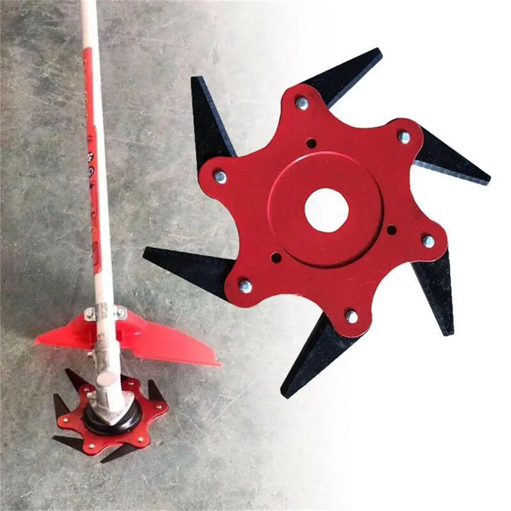 6-leaf lawn mower blade grass cutter weeder lawn machine hard alloy grass head
6-leaf lawn mower blade grass cutter weeder lawn machine hard alloy grass head