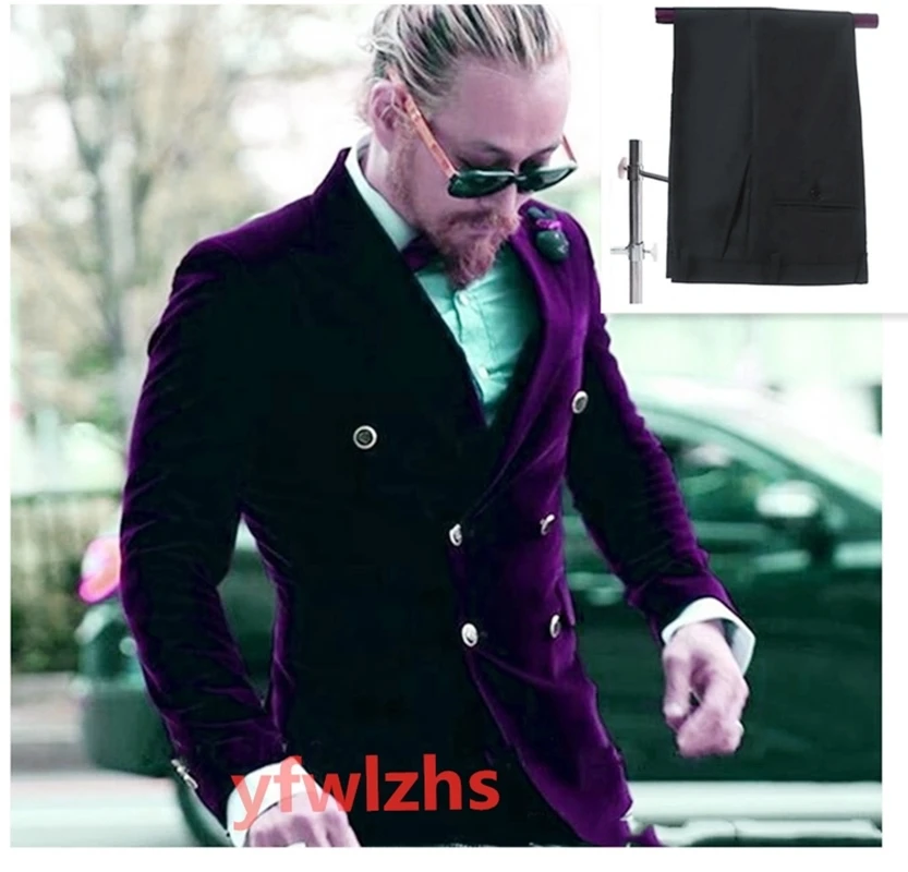 Handsome Double-Breasted Groomsmen Velveteen Groom Tuxedos Men Suits Wedding/Prom Best Blazer ( Jacket+Pants+Tie) B460
Handsome Double-Breasted Groomsmen Velveteen Groom Tuxedos Men Suits Wedding/Prom Best Blazer ( Jacket+Pants+Tie) B460