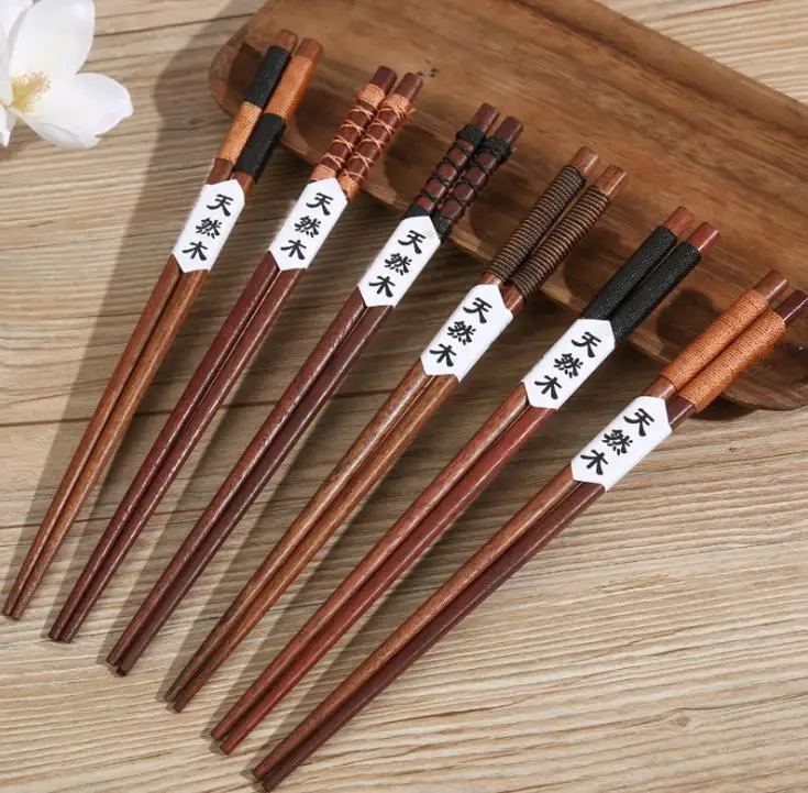 Anti-slip Wooden Chopsticks Japanese-style Natural Handmade String Round Chinese Tableware 6 Styles Wrap SN1811
Anti-slip Wooden Chopsticks Japanese-style Natural Handmade String Round Chinese Tableware 6 Styles Wrap SN1811