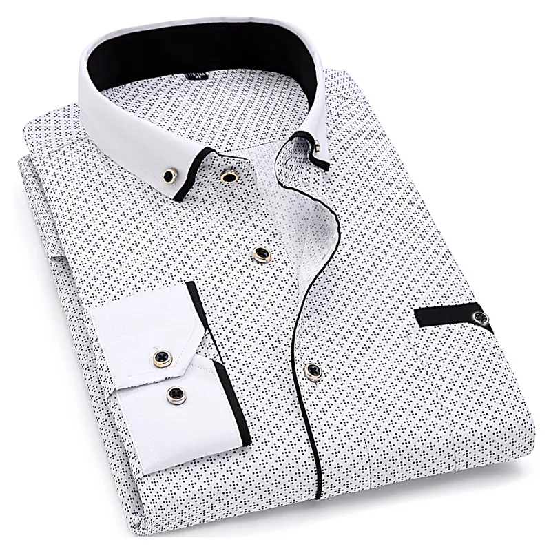 Nice Men Fashion Casual Long Sleeved Printed Shirt Slim Fit Male Social Business Dress Shirts Brand For Men Soft Comfortable
Nice Men Fashion Casual Long Sleeved Printed Shirt Slim Fit Male Social Business Dress Shirts Brand For Men Soft Comfortable