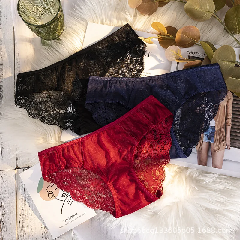 3 Pcs/lot Women's Underpants Breathable Low Waist Briefs Soft Panties Intimate Panty Sexy lace Female comfortable Underwear
3 Pcs/lot Women's Underpants Breathable Low Waist Briefs Soft Panties Intimate Panty Sexy lace Female comfortable Underwear