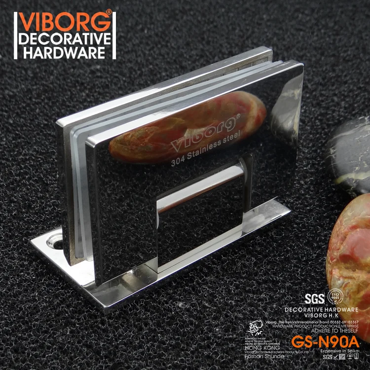 (1 pair) VIBORG Deluxe SUS304 Stainless Steel Extra-thick Wall-mount Wall to Glass 90 degree Shower Door Hinge, GS-N90A
(1 pair) VIBORG Deluxe SUS304 Stainless Steel Extra-thick Wall-mount Wall to Glass 90 degree Shower Door Hinge, GS-N90A