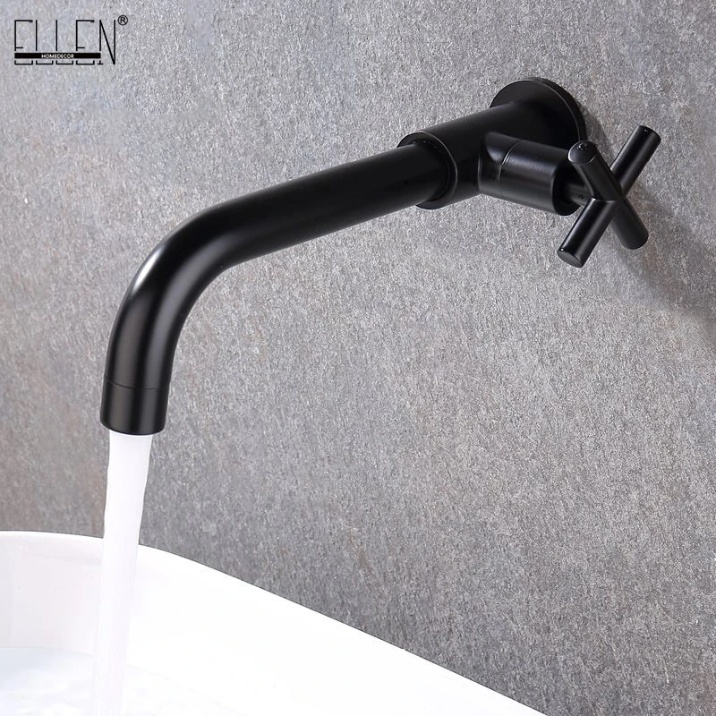 ELLEN Single Cold Wall Faucet Outdoor Mop Pool Faucet Wall Kitchen Sink Faucet Black Water Tap EL12202
ELLEN Single Cold Wall Faucet Outdoor Mop Pool Faucet Wall Kitchen Sink Faucet Black Water Tap EL12202