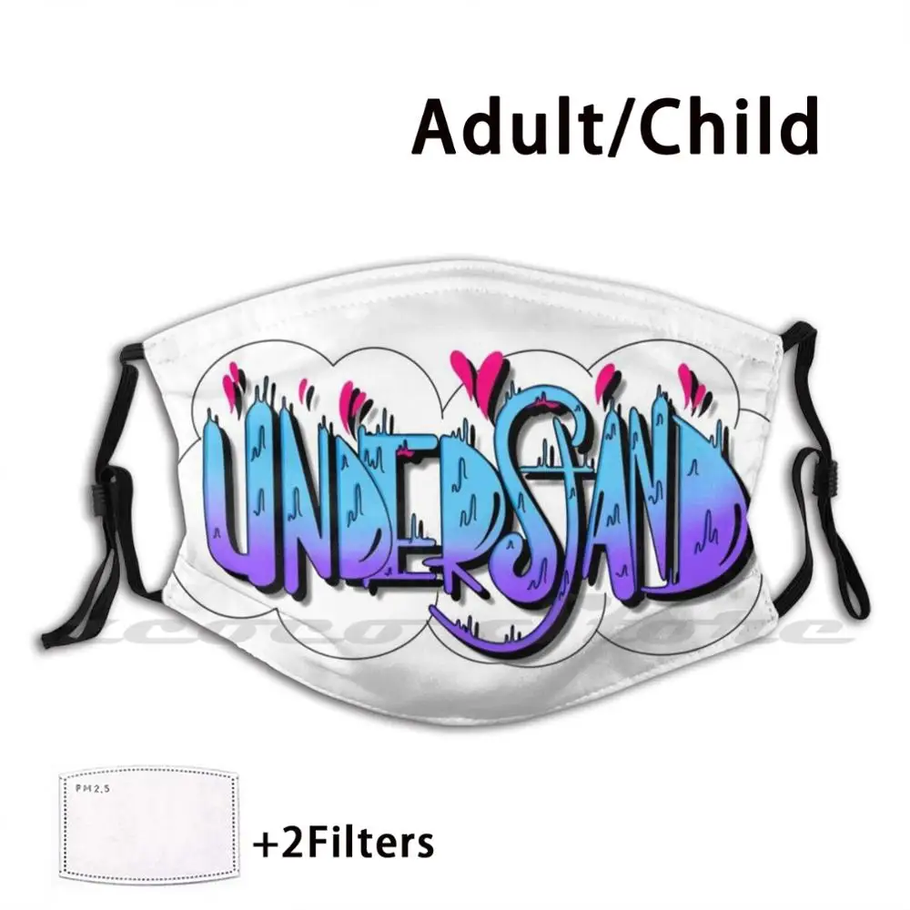 Understand Mask DIY Washable Filter Pm2.5 Mouth Trending Understand Graffiti Pink Blue Purple Gradient Cloud Graffiti
Understand Mask DIY Washable Filter Pm2.5 Mouth Trending Understand Graffiti Pink Blue Purple Gradient Cloud Graffiti