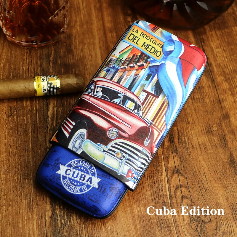 2021 New Portable Classic Cigar Case Leather Cigar Travel Case Pocket Cuba Cigar Humidor Holder
2021 New Portable Classic Cigar Case Leather Cigar Travel Case Pocket Cuba Cigar Humidor Holder