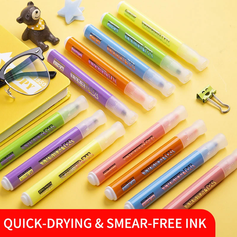 M&G 6 Colors/set Mini Cute Thick barrel Colorful Highlighter Pen Soft Color for school marker Stationery Highlighter for school
M&G 6 Colors/set Mini Cute Thick barrel Colorful Highlighter Pen Soft Color for school marker Stationery Highlighter for school