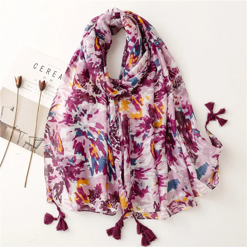 2021 Fashion Ombre Ink Painting Print Scarf Women Long Tassel Head Hijab Shawls Wrap 2 Color Free Shipping
2021 Fashion Ombre Ink Painting Print Scarf Women Long Tassel Head Hijab Shawls Wrap 2 Color Free Shipping