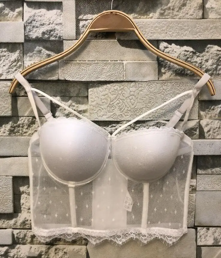 Women Mesh lace Bustier Corset Chain Slim Crop Top Sexy white Chest Binder Punk Club Corset Bra Corset Tops p1664
Women Mesh lace Bustier Corset Chain Slim Crop Top Sexy white Chest Binder Punk Club Corset Bra Corset Tops p1664