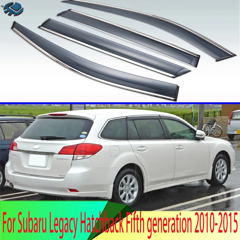 Пластиковый Наружный козырек для хэтчбека Subaru Legacy пятого поколения 2010-2015, вентиляционные оттенки, защита от солнца, дождя, 4 шт. 
Пластиковый Наружный козырек для хэтчбека Subaru Legacy пятого поколения 2010-2015, вентиляционные оттенки, защита от солнца, дождя, 4 шт.