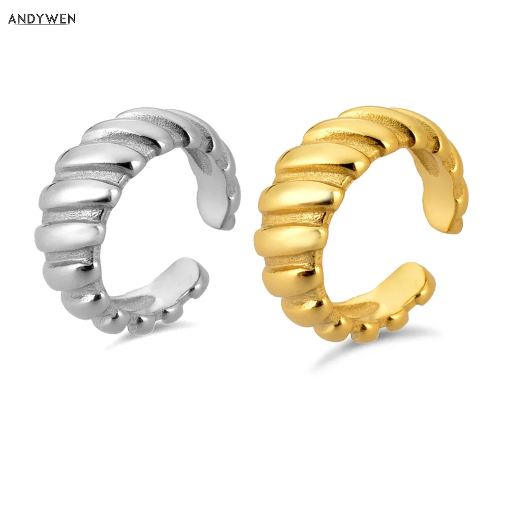 ANDYWEN 925 пробы серебряные Простые витые серьги-каффы для ушей без пирсинга женские большие серьги в стиле рок панк ювелирные изделия
ANDYWEN 925 пробы серебряные Простые витые серьги-каффы для ушей без пирсинга женские большие серьги в стиле рок панк ювелирные изделия