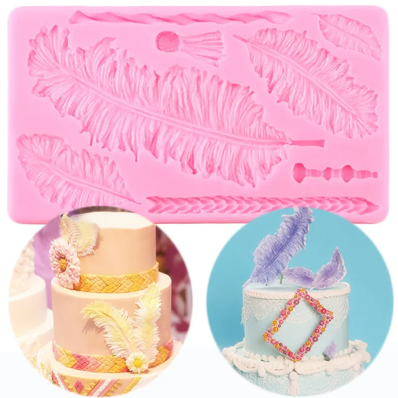 Feather Texture Cake Border Silicone Mold Wedding Cake Decorating Tools Fondant Chocolate Moulds Polymer Clay Candy Mould
Feather Texture Cake Border Silicone Mold Wedding Cake Decorating Tools Fondant Chocolate Moulds Polymer Clay Candy Mould