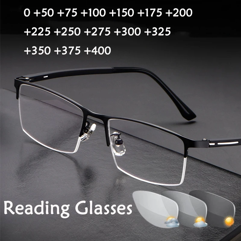 Transition Reading Glasses Optical Photochromic Fashion Presbyopic Glasses Men Women High Quality UV Protection Outdoor +75 125
Transition Reading Glasses Optical Photochromic Fashion Presbyopic Glasses Men Women High Quality UV Protection Outdoor +75 125