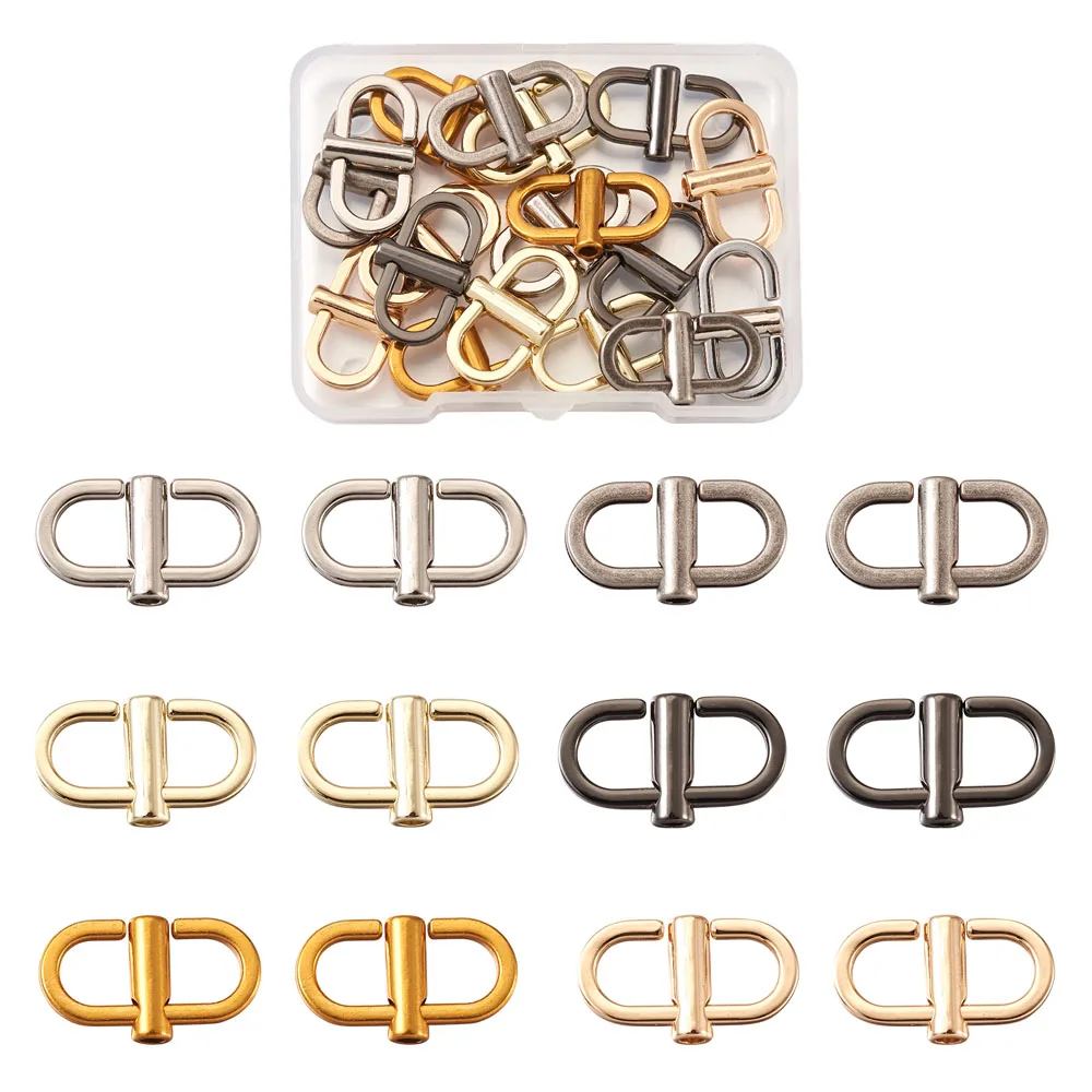 11~18pcs/Box Adjustable Alloy Buckles for Chain Strap Bag Shorten Shoulder Crossbody Bags Length DIY Connector Accessories
11~18pcs/Box Adjustable Alloy Buckles for Chain Strap Bag Shorten Shoulder Crossbody Bags Length DIY Connector Accessories