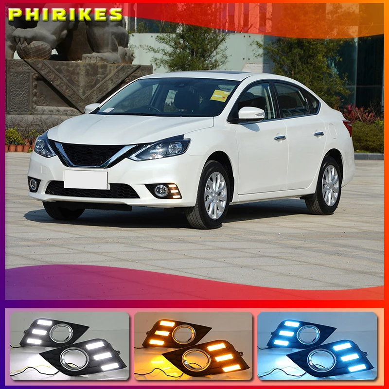Светодиодные дневные ходосветильник для Nissan Sentra sylphy 2016-2018, водонепроницаемые, 12 В, DRL, противотуманные фары, украшения, автомобильные аксессуары, 2 шт.
Светодиодные дневные ходосветильник для Nissan Sentra sylphy 2016-2018, водонепроницаемые, 12 В, DRL, противотуманные фары, украшения, автомобильные аксессуары, 2 шт.