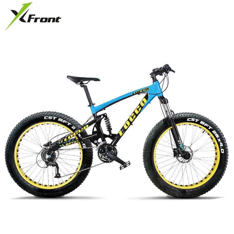 Горный велосипед X-Front Snow, рама из алюминиевого сплава с мягким хвостом, 4,0 толстые шины, колеса 26 дюймов, 27 скоростей, гидравлический дисковый тормоз, пляжный велосипед
Горный велосипед X-Front Snow, рама из алюминиевого сплава с мягким хвостом, 4,0 толстые шины, колеса 26 дюймов, 27 скоростей, гидравлический дисковый тормоз, пляжный велосипед