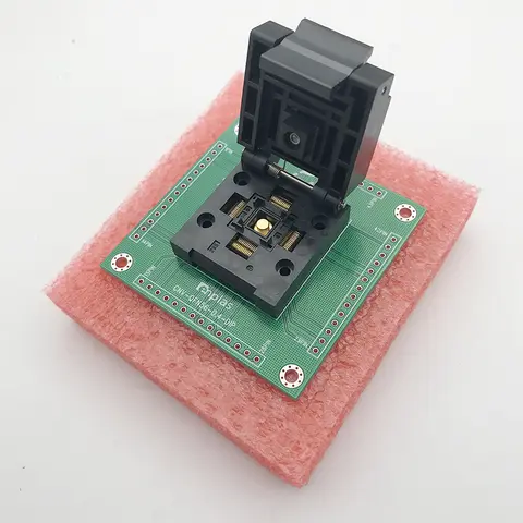 Clamshell QFN56/DIP56 Rozmiar 7 * 7 mm Skok 0,4 mm IC Gniazdo spalania Adapter gniazda testowego Stanowisko testowe Gniazdo testowe