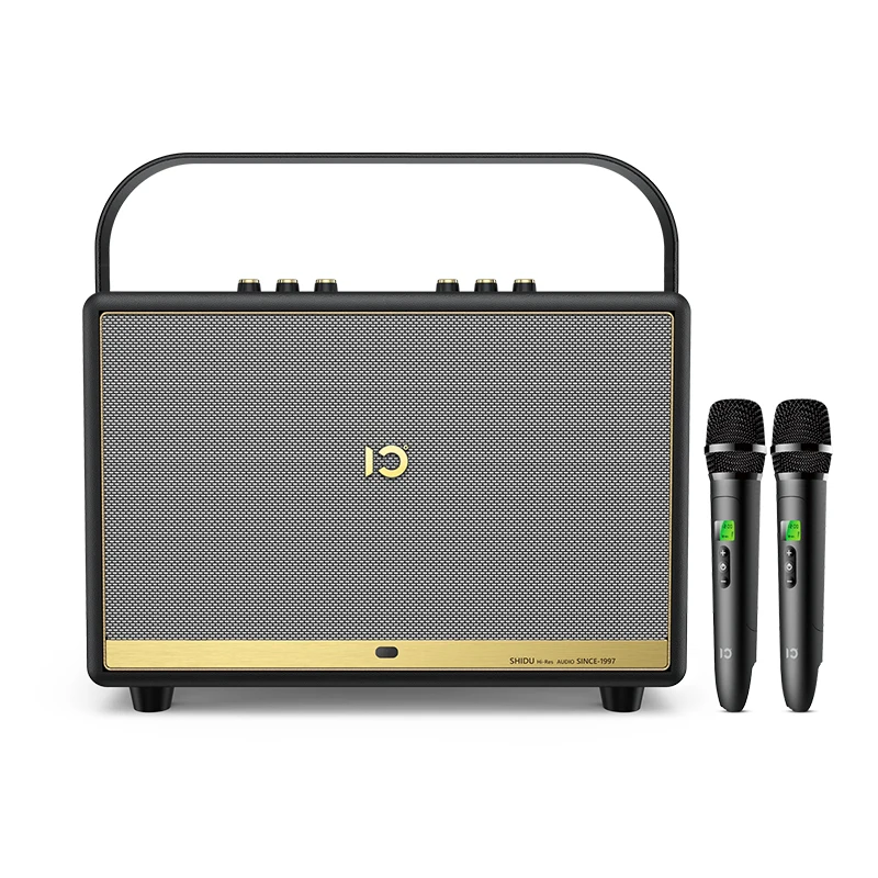SHIDU Portable 120W Home Audio Speaker Amplifier with wireless microphone
SHIDU Portable 120W Home Audio Speaker Amplifier with wireless microphone