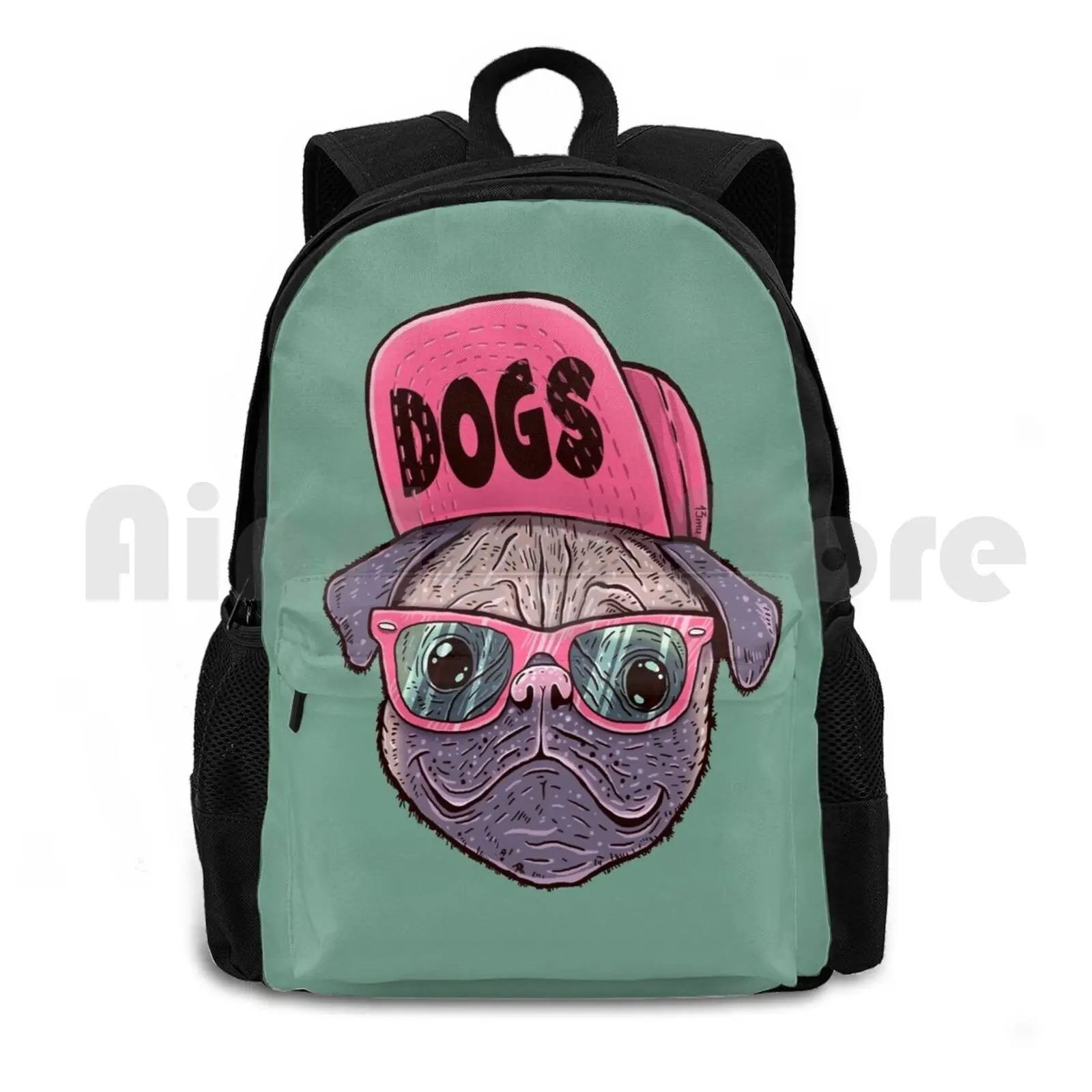 Рюкзак для пешего туризма на открытом воздухе, спортивная сумка для верховой езды, скалолазания, швабры, собаки, животные, животные, собаки, мопсы, звезды, Swag 13Mu, кепка, очки 
Рюкзак для пешего туризма на открытом воздухе, спортивная сумка для верховой езды, скалолазания, швабры, собаки, животные, животные, собаки, мопсы, звезды, Swag 13Mu, кепка, очки