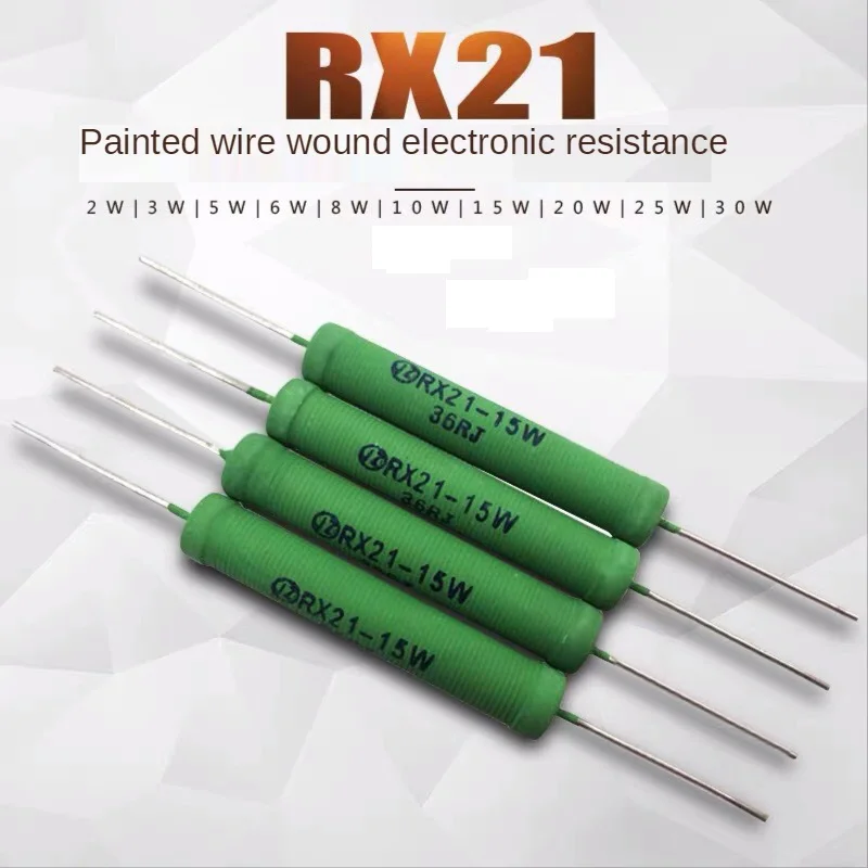RX21 power load ceramic cement wire winding resistance 5W8W10W15W20W 1R 2R 10R 50R ohm 10 PCS a pack of
RX21 power load ceramic cement wire winding resistance 5W8W10W15W20W 1R 2R 10R 50R ohm 10 PCS a pack of
