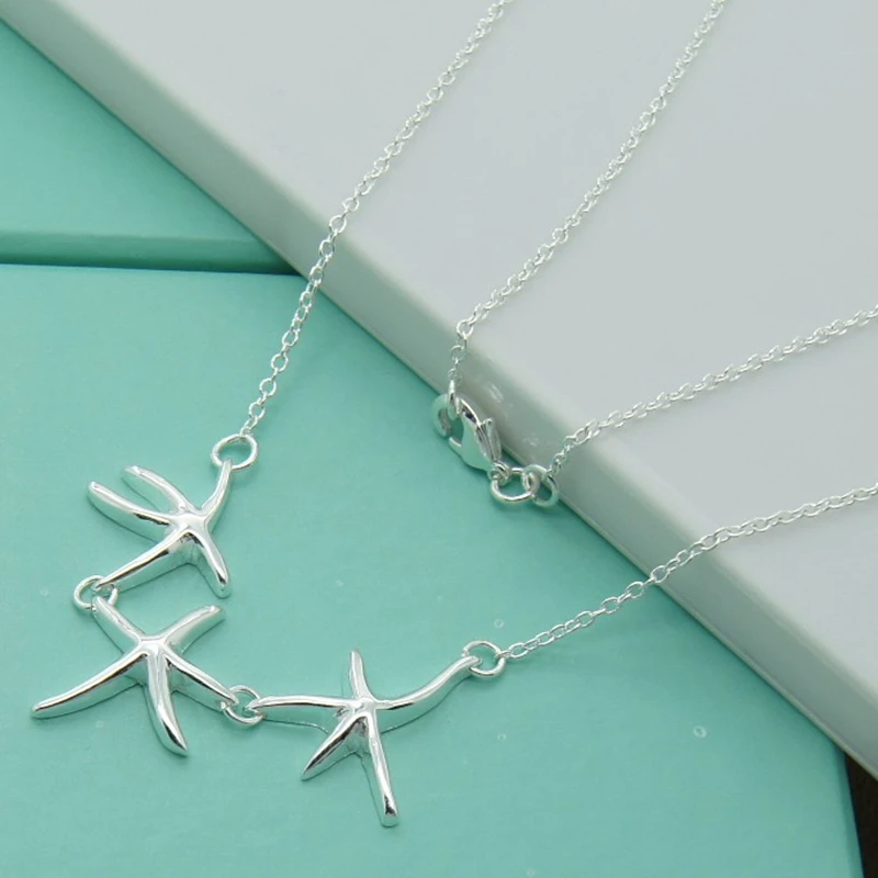 BABYLLNT New Fashion Jewelry 925 Sterling Silver Necklace Five-pointed Star Pendant Necklace For Woman Wedding Engagement Gifts
BABYLLNT New Fashion Jewelry 925 Sterling Silver Necklace Five-pointed Star Pendant Necklace For Woman Wedding Engagement Gifts