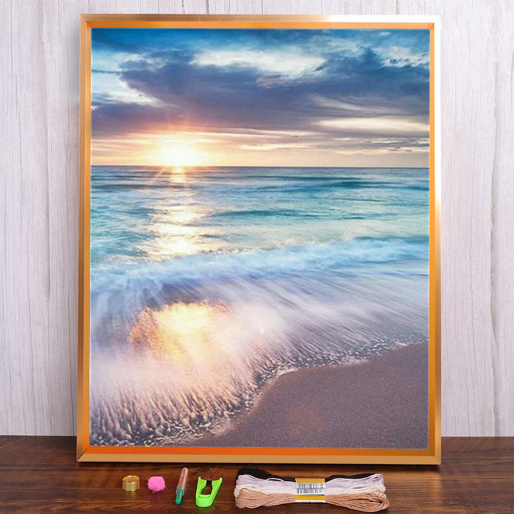 Landscape Sunset Pre-Printed 11CT Cross Stitch DIY Embroidery Full Kit DMC Threads Handiwork Painting Sewing Promotions
Landscape Sunset Pre-Printed 11CT Cross Stitch DIY Embroidery Full Kit DMC Threads Handiwork Painting Sewing Promotions