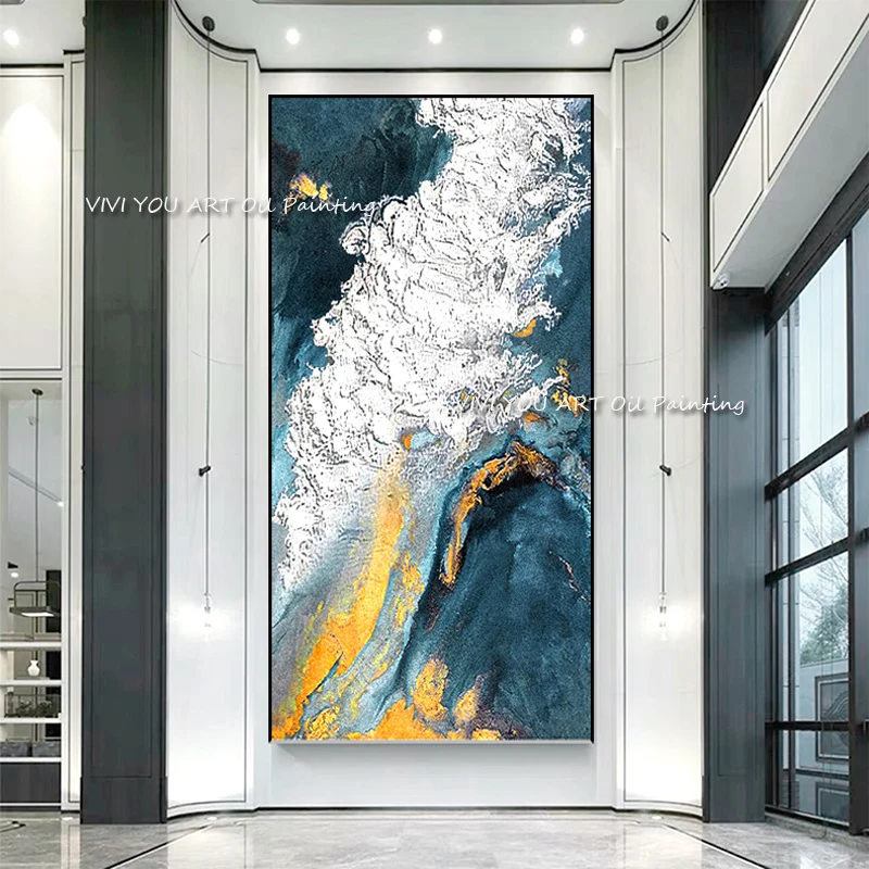 Hot Sales White Sea Wave Green Yellow Modern Abstract Oil Hand-Painted Canvas Wall Painting Picture for Living Room Home Decor
Hot Sales White Sea Wave Green Yellow Modern Abstract Oil Hand-Painted Canvas Wall Painting Picture for Living Room Home Decor