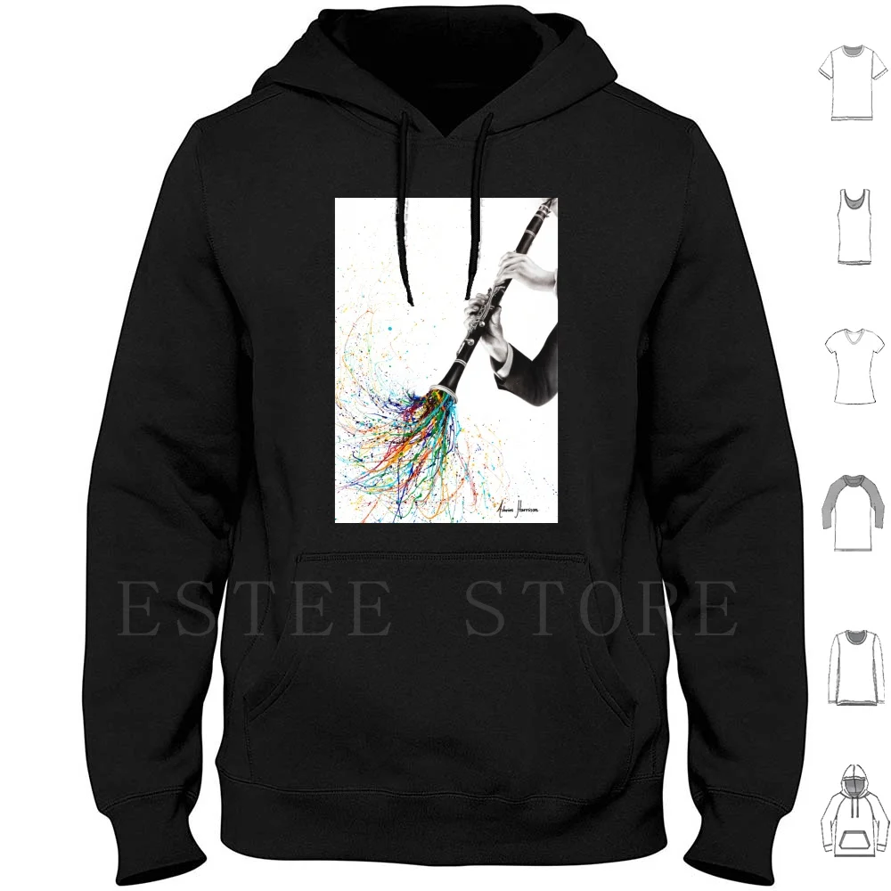A Clarinet Tune Hoodie Long Sleeve Clarinet Music Instrument Musical Street Art Musician Realistic Multicolor Rainbow
A Clarinet Tune Hoodie Long Sleeve Clarinet Music Instrument Musical Street Art Musician Realistic Multicolor Rainbow