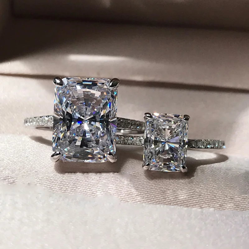 Кольцо из 18-каратного золота с муассанитом, кольцо D VVS 4ct, свадебные украшения, сертификат 090
Кольцо из 18-каратного золота с муассанитом, кольцо D VVS 4ct, свадебные украшения, сертификат 090